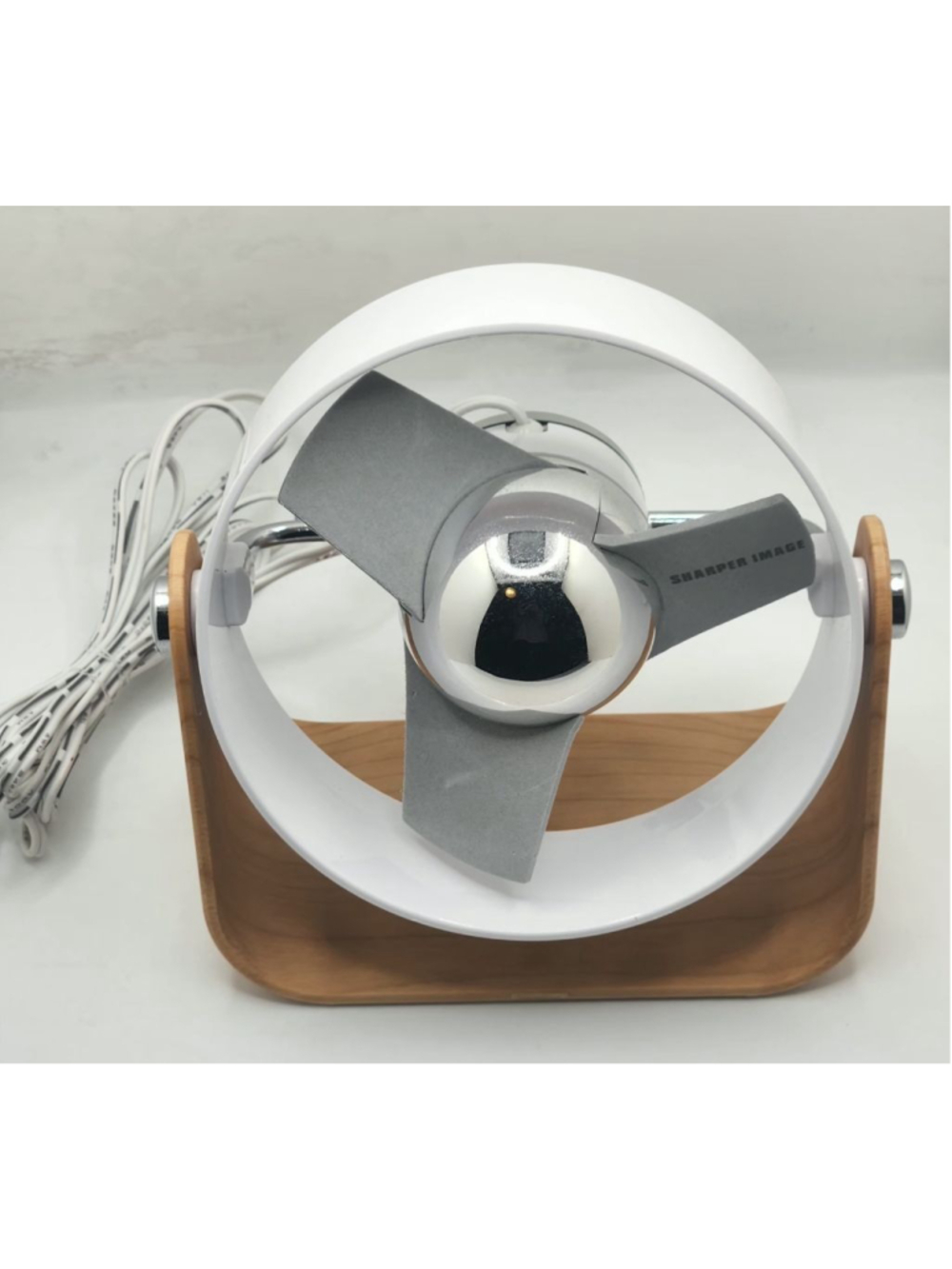 Sharper Image Vornado USB Desk Fan, White/Brown, One Size, NWOB